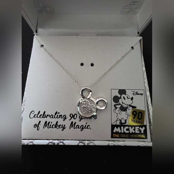 Disney Jewelry - Disney Mickey Mouse Silver Necklace